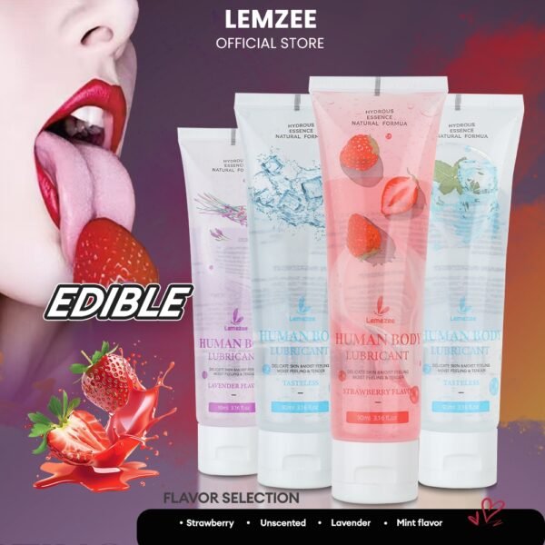 Lemezee Odorless Edible Fruity Healthy Water Based Lubricant 90ML - Image 3