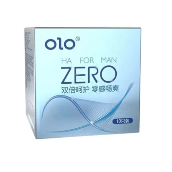 OLO 001 Upgraded Version Condom Zero Anatomic Long Lasting Dotted Hyaluronic Acid 10's