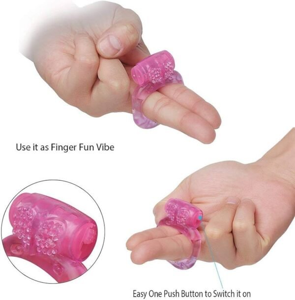 Butterfly Ring Delay And Vibration Long Lasting With Battery Included For Men Sensual Toys - Image 3