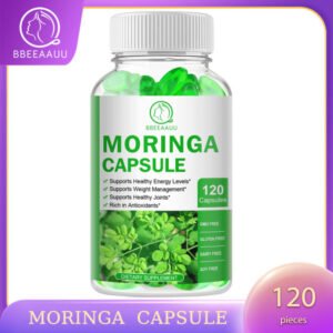 Bbeeaauu Moringa Soft Gel Contains Over 92 Nutrients and 46 , Immune and Heart Health Supports Healthy Energy Levels and Weight Management 120pcs